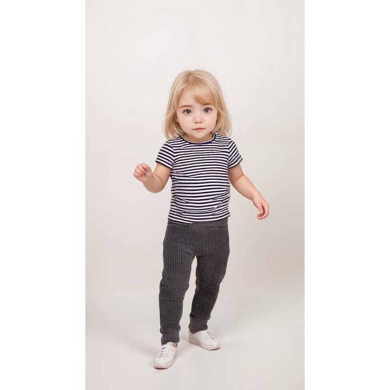 POMPdeLUX Girl’s Dark Grey Greenville Lt Knit Leggings |POMPdeLUX in Lebanon