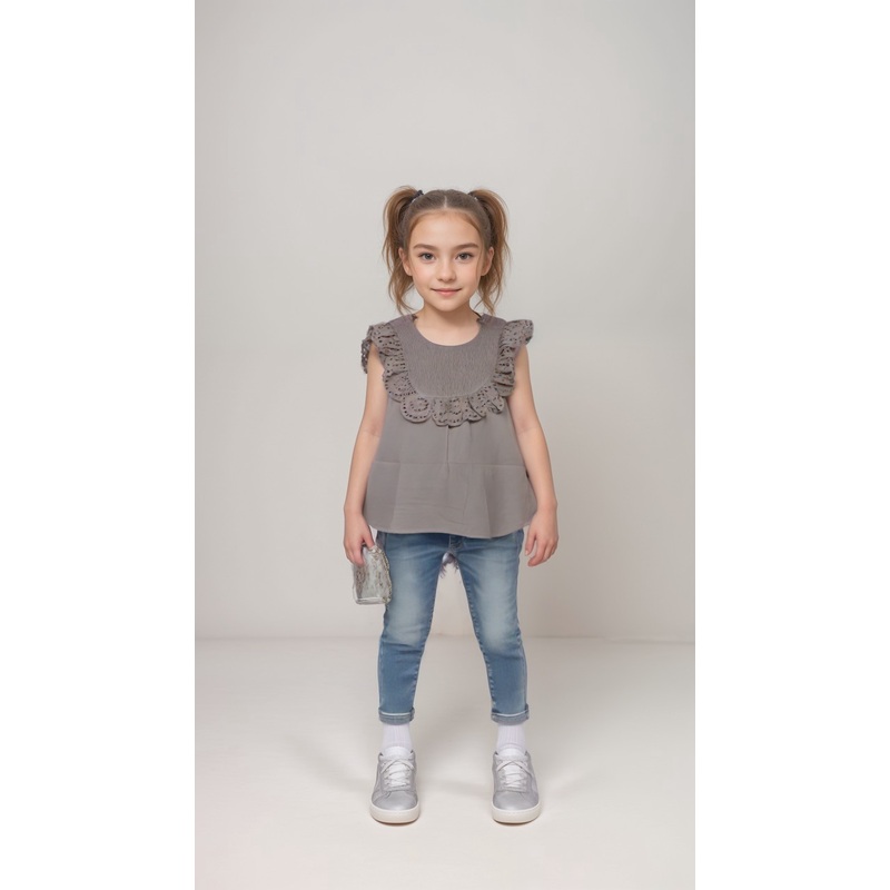 POMPdeLUX Girl’s Light Purple Florence Lt Blouse |POMPdeLUX in Lebanon