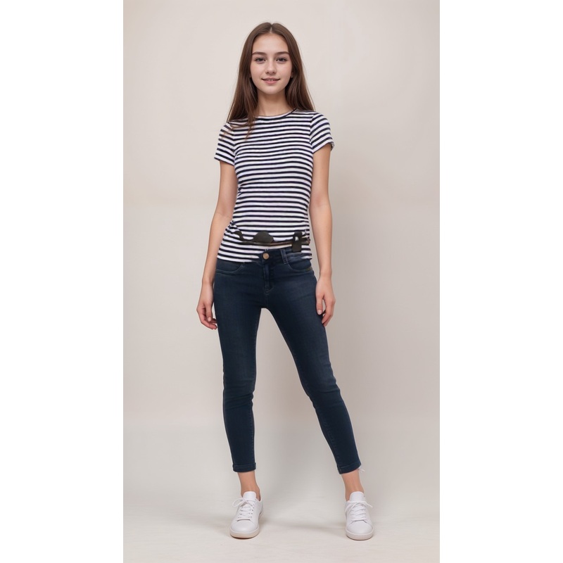 POMPdeLUX Girl’s Navy Blue Jeans | POMPdeLUX in Lebanon