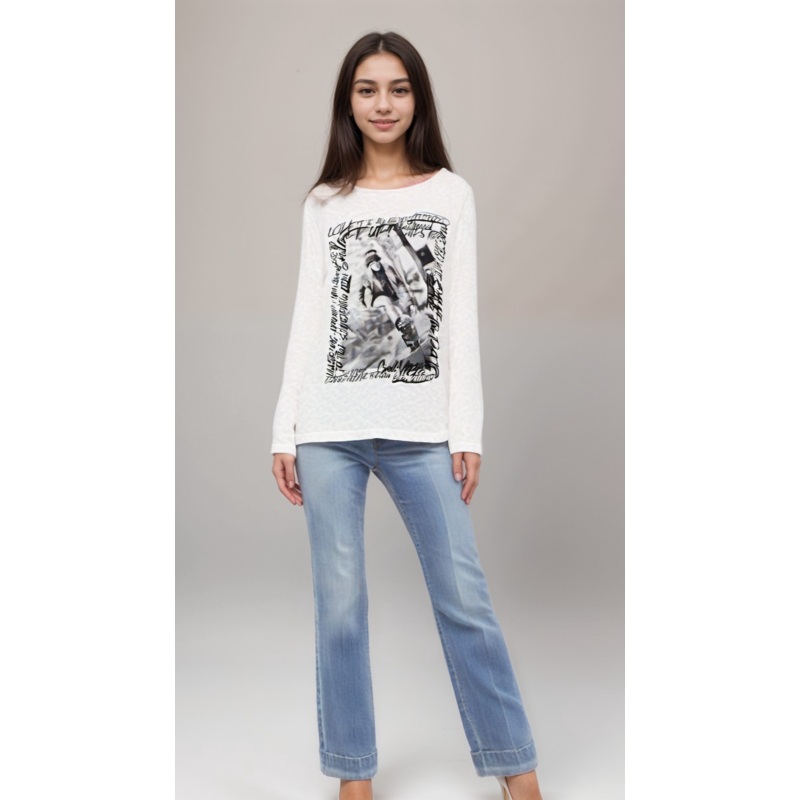 S.Oliver Girl’s White Long Sleeve Blouse  | S.Oliver In Lebanon