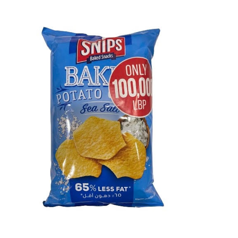Snips Baked Potato Chips Sea Salt 165g | Snips In Lebanon
