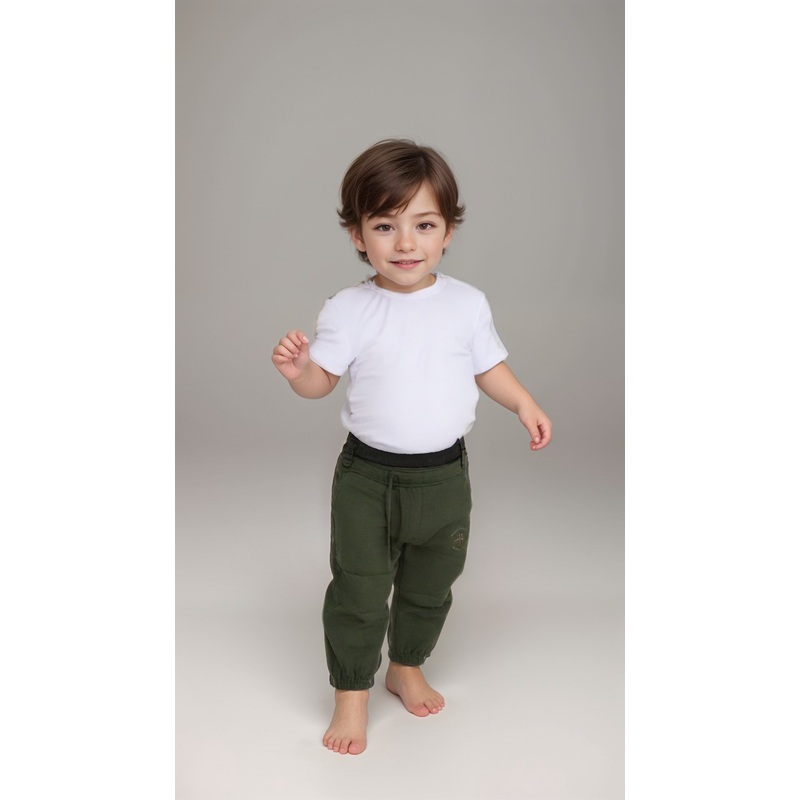 POMPdeLUX Baby Boy’s Green Sweatpants |POMPdeLUX in Lebanon