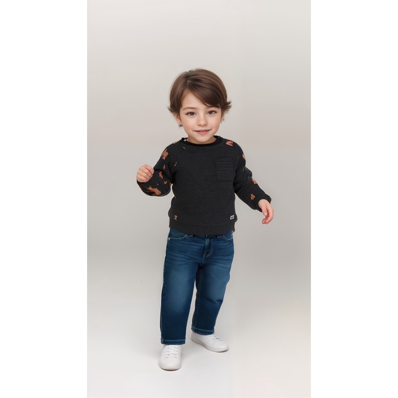 POMPdeLUX Baby Boy’s Multicolor Long Sleeve Blouse | POMPdeLUX in Lebanon