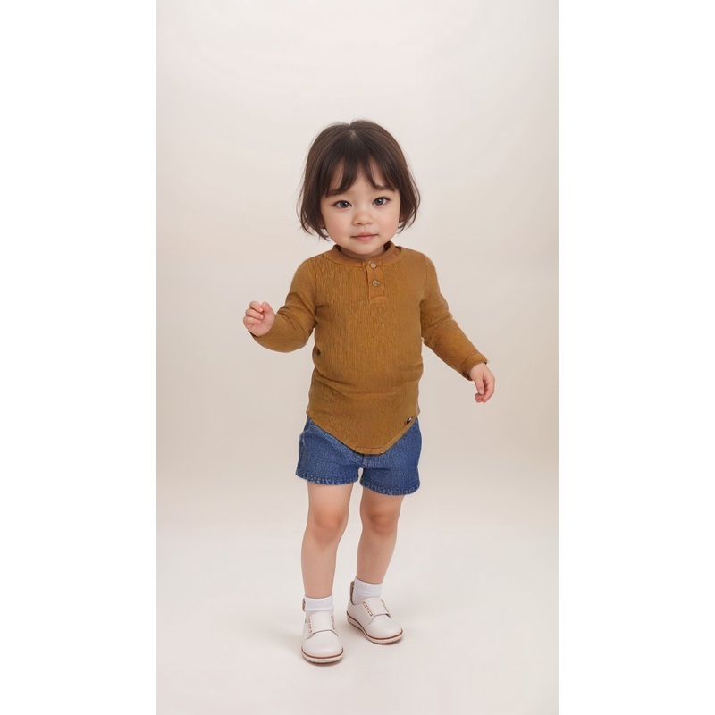 POMPdeLUX Baby Girl’s Camel Body Suit | POMPdeLUX In Lebanon