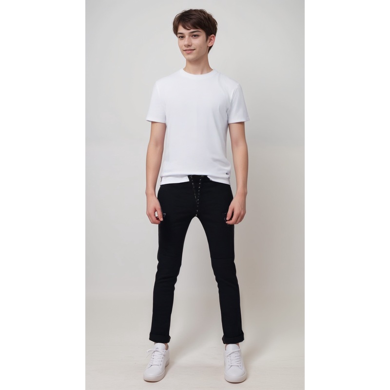 POMPdeLUX Boy’s Black Pull On Sweatpants  |POMPdeLUX in Lebanon