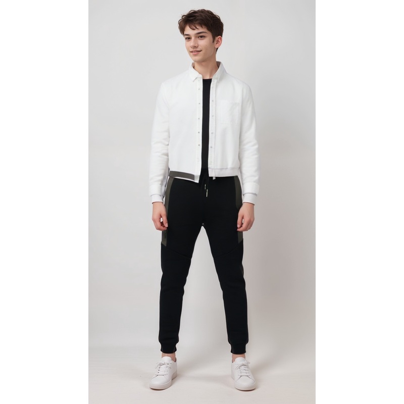 POMPdeLUX Boy’s Black Sweatpants |POMPdeLUXin Lebanon