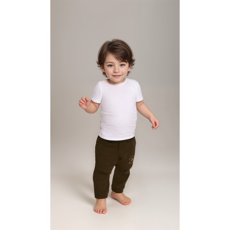 POMPdeLUX Boy’s Brown  Sweatpants |POMPdeLUX in Lebanon