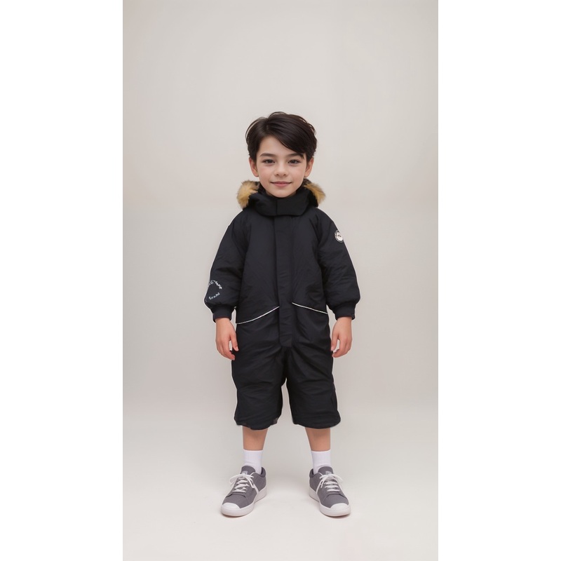 POMPdeLUX Boy’s Navy Single Zipper Snowsuit |POMPdeLUX in Lebanon