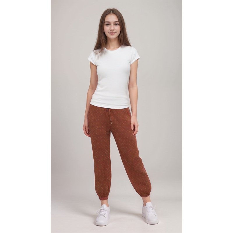 POMPdeLUX Girl’s Brick Liva Quilted Sweatpants |POMPdeLUX in Lebanon