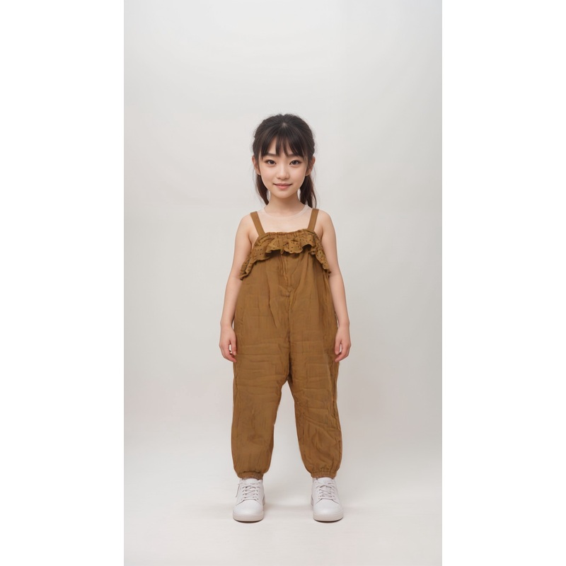 POMPdeLUX Girl’s Camel Romper | POMPdeLUX In Lebanon