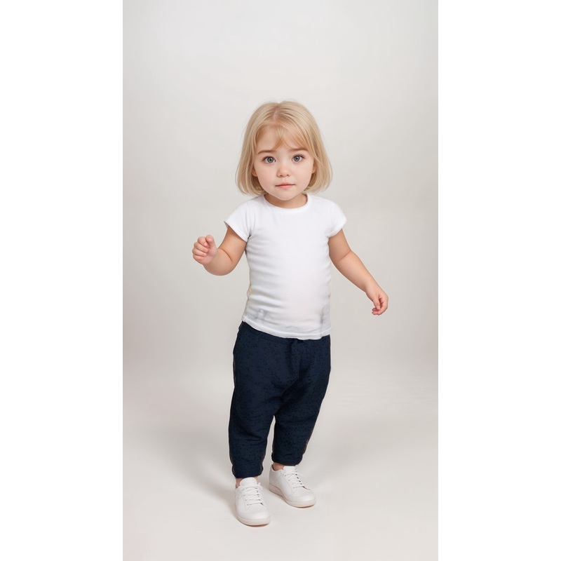 POMPdeLUX Girl’s Dark Blue Print Britanny Lt Trousers |POMPdeLUX in Lebanon