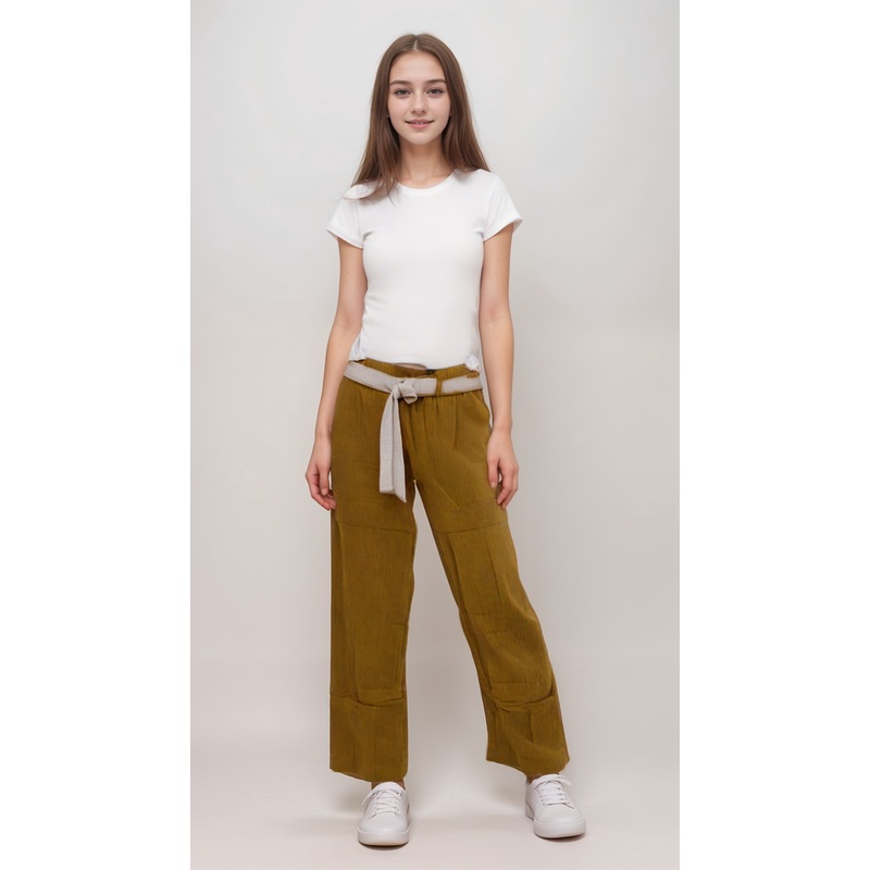 POMPdeLUX Girl’s Dark Camel Jennifer Trousers |POMPdeLUX in Lebanon