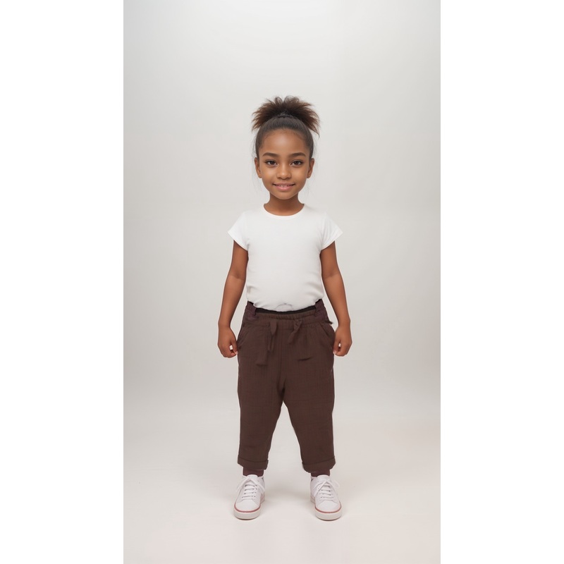 POMPdeLUX Girl’s Dark Purple Becky Lt Trousers |POMPdeLUX in Lebanon