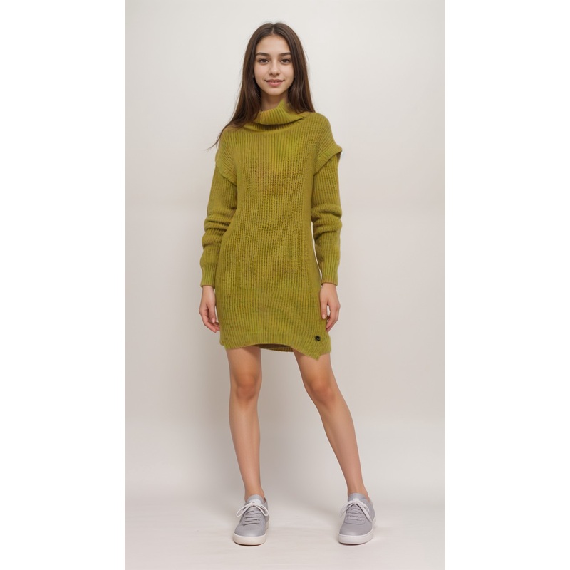 POMPdeLUX Girl’s Dusty Rose Ilsa Knit Roll Dress |POMPdeLUX in Lebanon