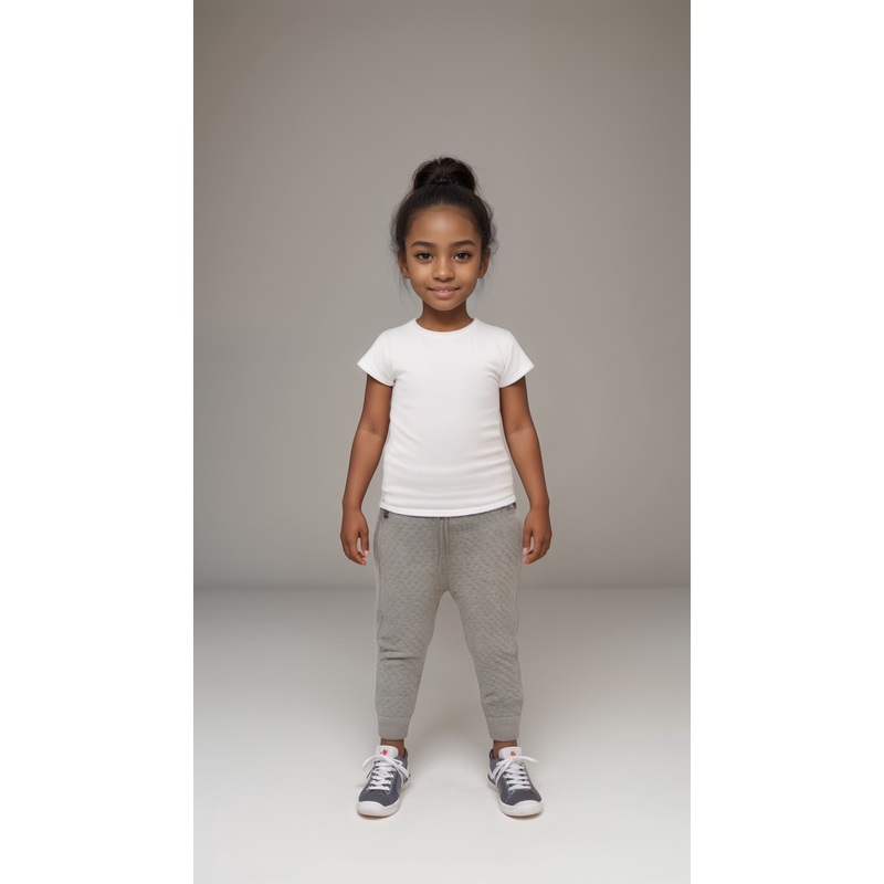 POMPdeLUX Girl’s Grey Sweatpants |POMPdeLUX in Lebanon