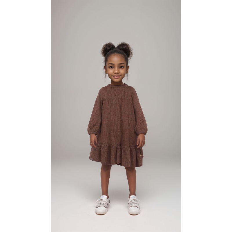 POMPdeLUX Girl’s Multicolor Long-Sleeve Dress |POMPdeLUX in Lebanon