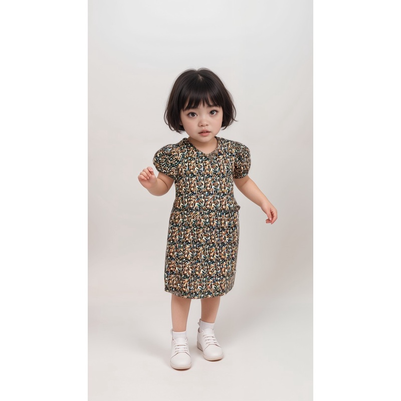 POMPdeLUX Girl’s Purple/Green Rose Rita LT Dress |POMPdeLUX in Lebanon