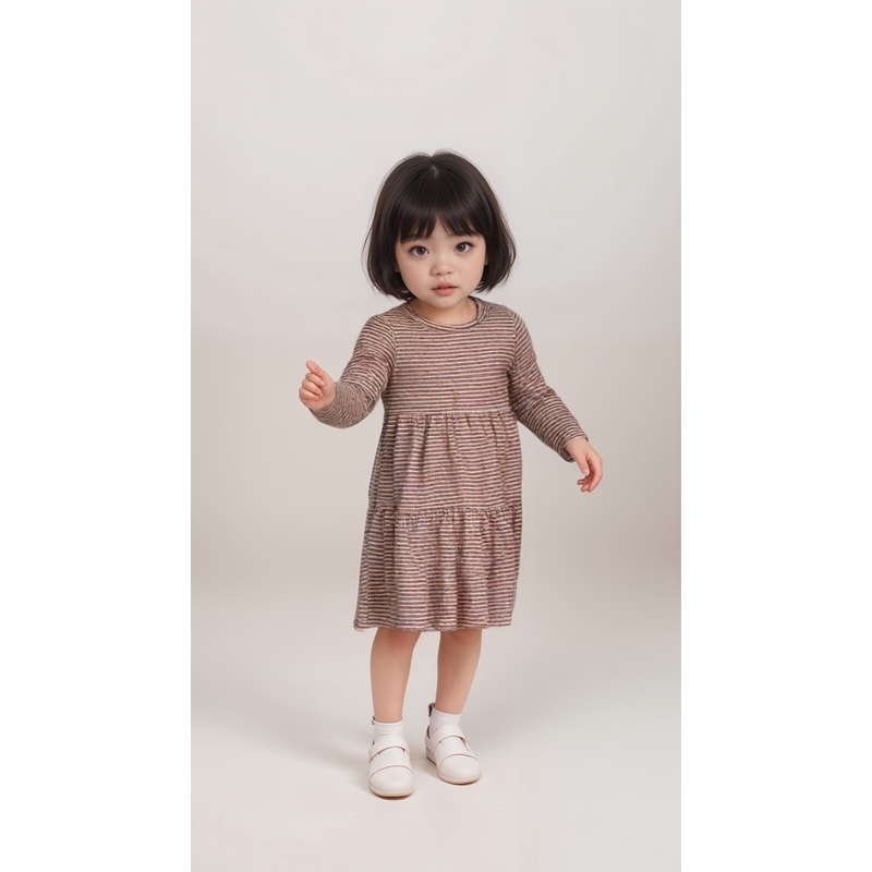 POMPdeLUX Girl’s Rose Striped Helen LT Dress |POMPdeLUX in Lebanon