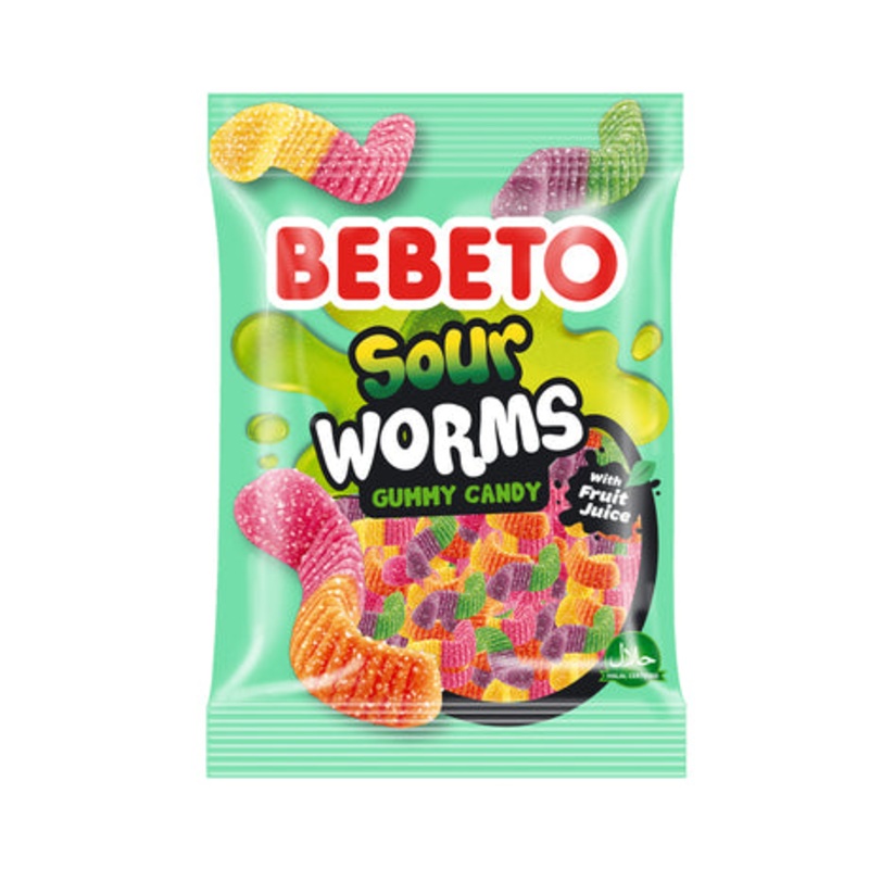 Bebeto Sour Worms 18g | Bebeto In Lebanon