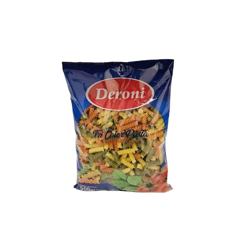 Deroni Tri Color Pasta Premium Quality 500g | Deroni In Lebanon