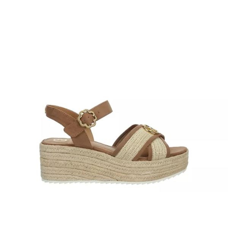 Sam & Libby Women’s Corrinne Wedge Sandals (Natural/Toffee)