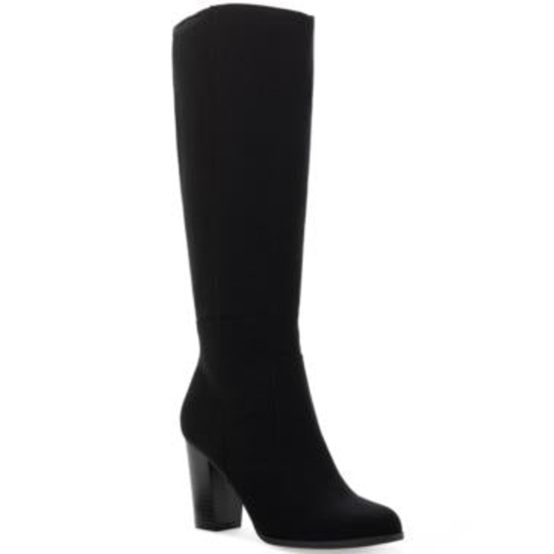 Style & Co Women’s Addyy Knee High Wide Calf Dress Boots, Created for Macy’s – Black Micro