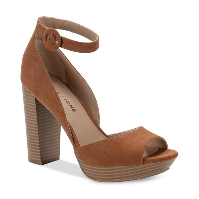 Sun + Stone Whiskey Reeta Block-Heel Platform Sandals