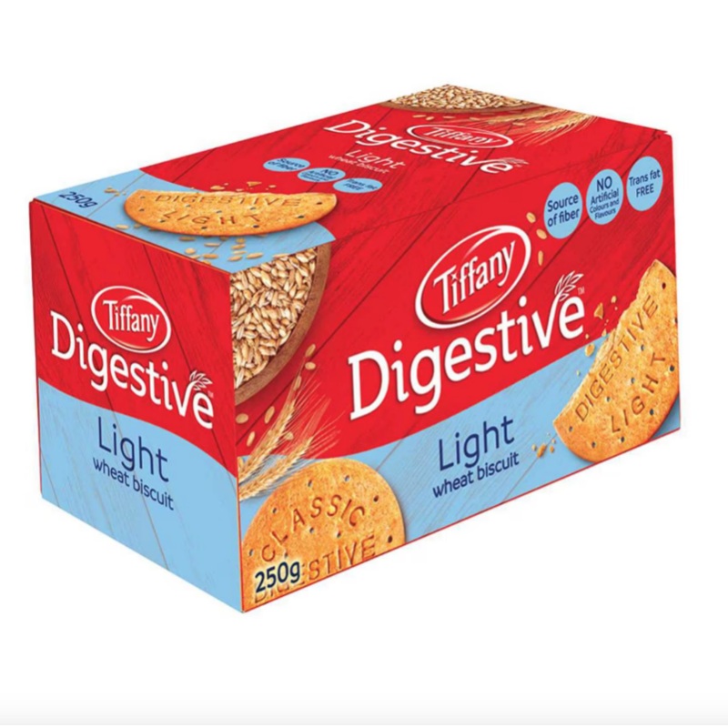 Tiffany Digestive Light Wheat Biscuit 250g | Tiffany In Lebanon