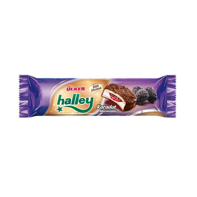 Ulker Halley Mini Black Mulberry Biscuit Ring 74g | Ulker In Lebanon