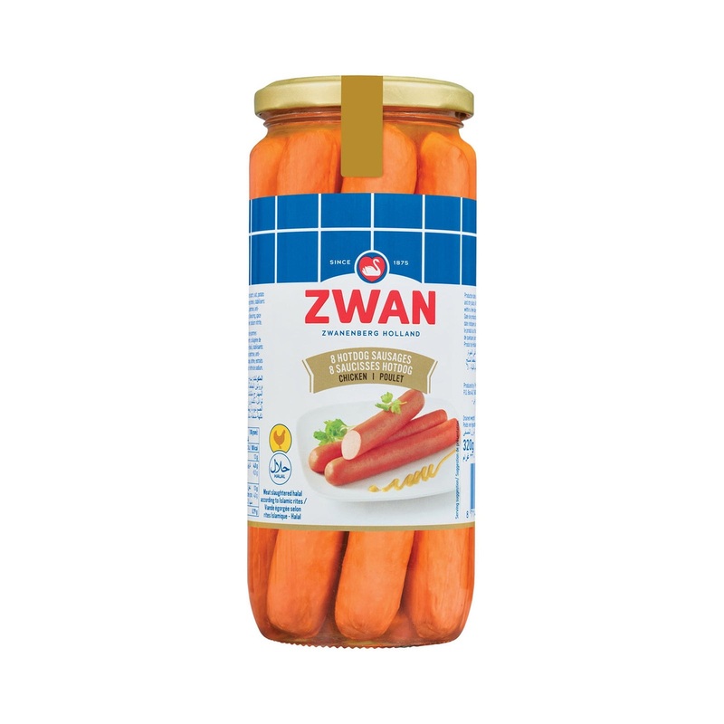 Zwan Hotdog Sausages Chicken 8pcs 520g | Zwan In Lebanon