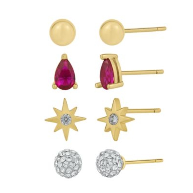And Now This Women’s 4pair Gold Earring| And Now This  in Lebanon