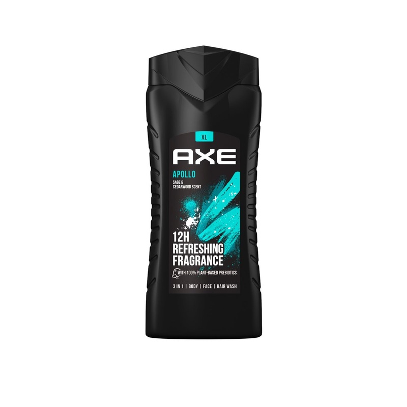 Axe Apollo 12h Refreshing Fragrance 3-In-1 Body Wash For Men 400ml | Axe In Lebanon