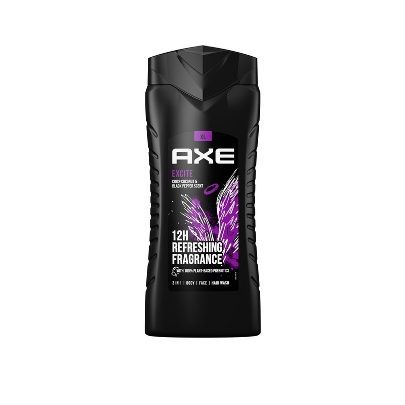 Axe Excite 12h Long Lasting Fragrance 3-In-1 Body Wash For Men 400ml | Axe In Lebanon