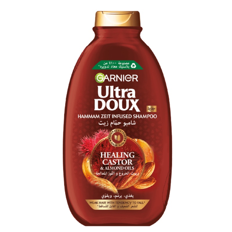 Garnier Ultra Doux Castor & Almond Healing Shampoo 400ml | Garnier In Lebanon