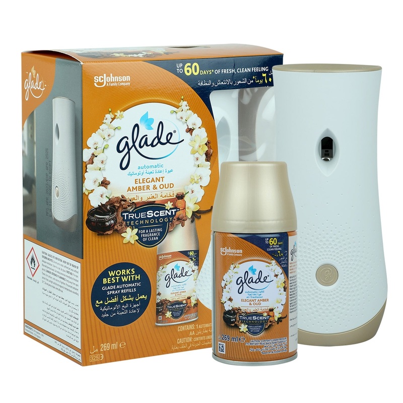 Glade Automatic Air Freshener With Elegant Amber & Oud 269ml | Glade In Lebanon