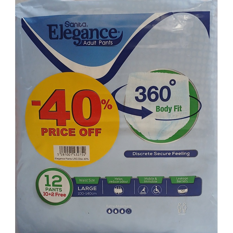 Sanita Elegance Adult Pants Large 10+2 Free -40% Price Off | Sanita In Lebanon