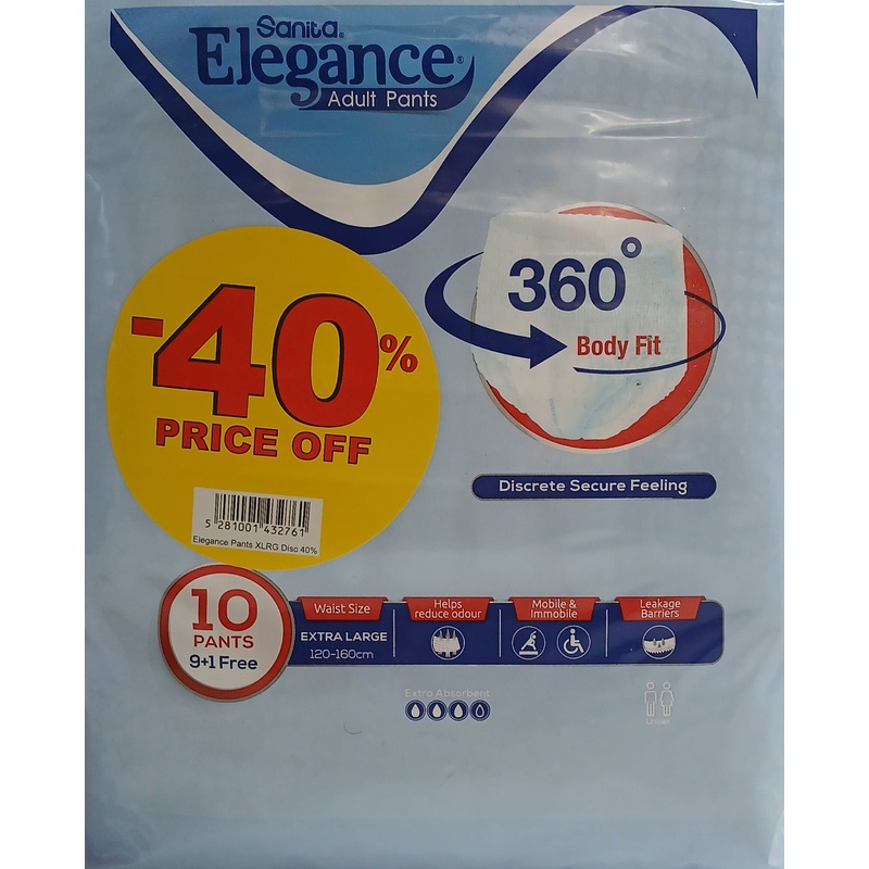 Sanita Elegance Adult Pants X-Large 9+1 Free -40% Price Off | Sanita In Lebanon