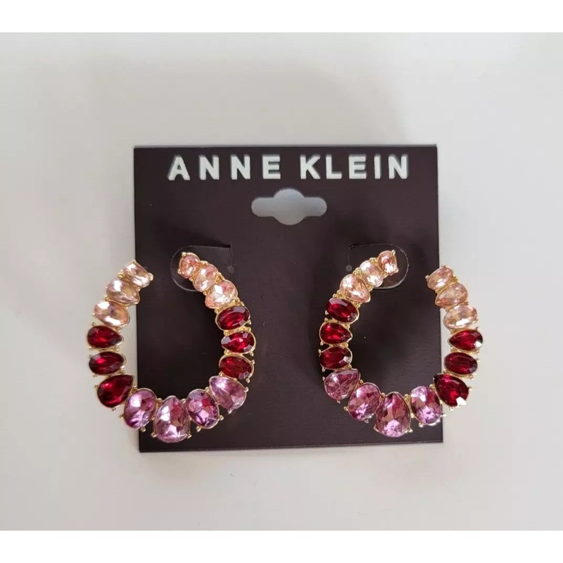 Anne Klein Women’s Red Multicolor Hoop Earrings |Anne Klein in Lebanon