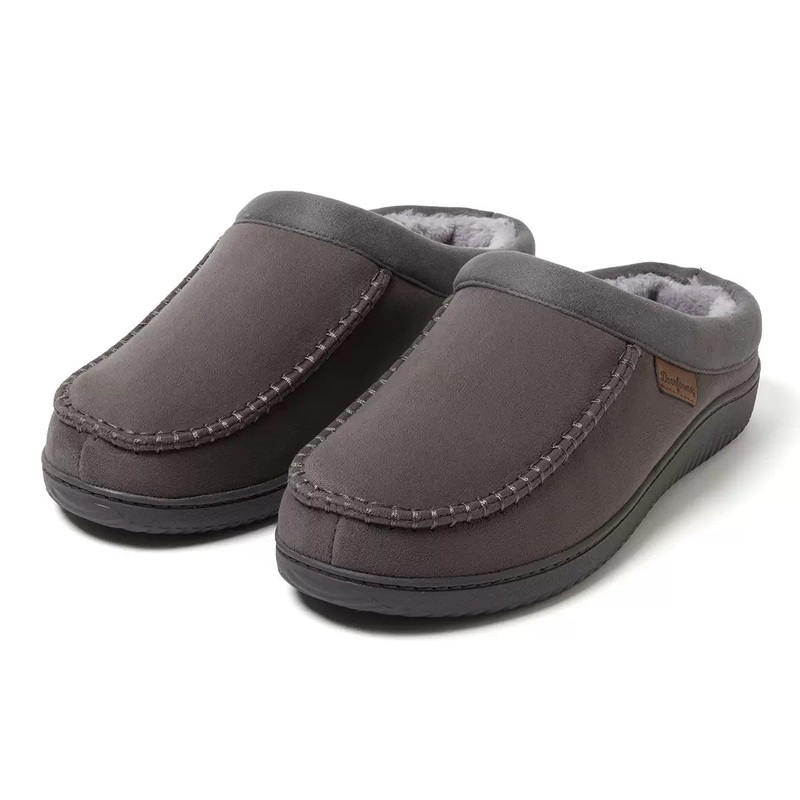 Dearfoams Men’s Dark Brown Comfy Slippers | Dearfoams In Lebanon