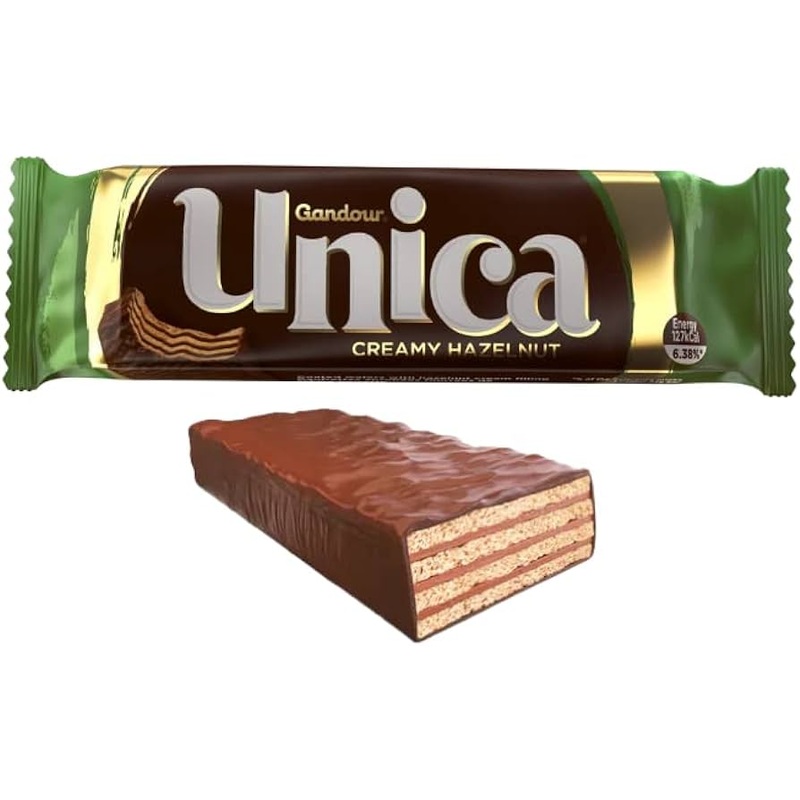 Gandour Unica Hazelnut Chocolate Wafer 18g | Gandour In Lebanon