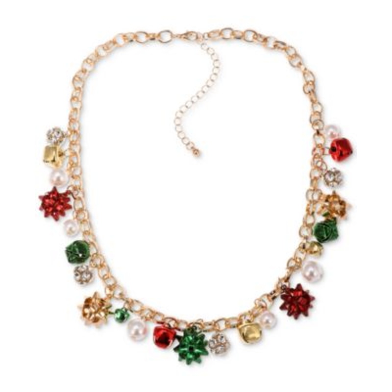 Holiday Lane Women’s Gold Mixed Stone Garland  Necklace |Holiday Lane in Lebanon