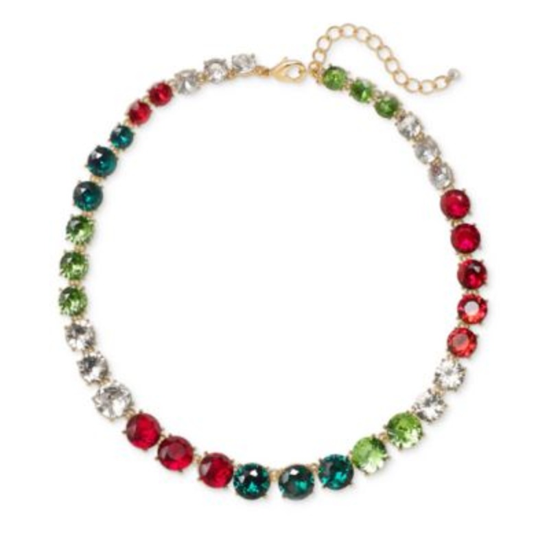Holiday Lane Women’s Gold Multicolor Stone Necklace |Holiday Lane in Lebanon
