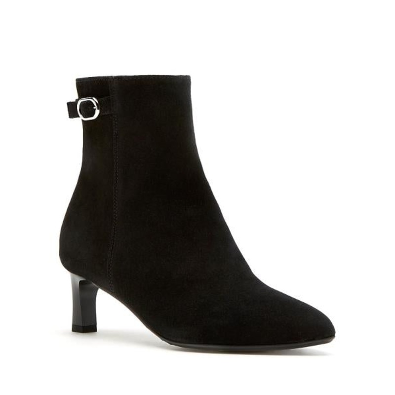 La Canadienne Arizona Suede Buckle Ankle Booties Size 8
