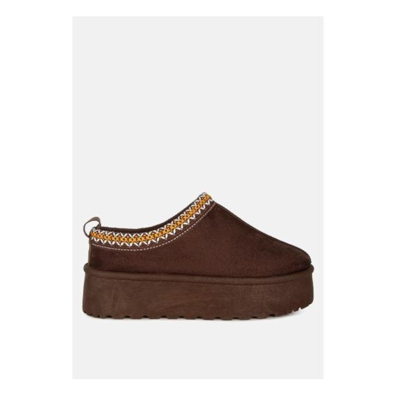 London Rag Jesters Embroidered Platform Classic Slip-on
