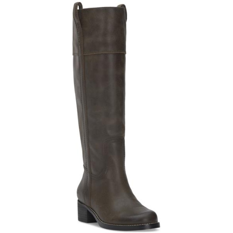 Lucky Brand Women’s Hybiscus Knee-High Riding Boots – Dark Chocolate Suede