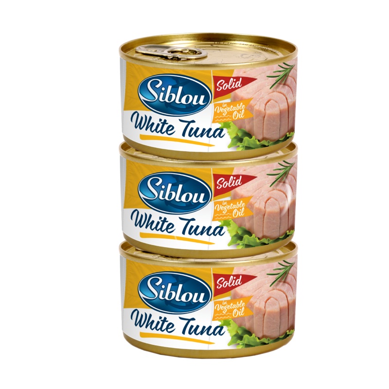 Siblou White Tuna In Vegetable Oil 185g*3 | Siblou In Lebanon