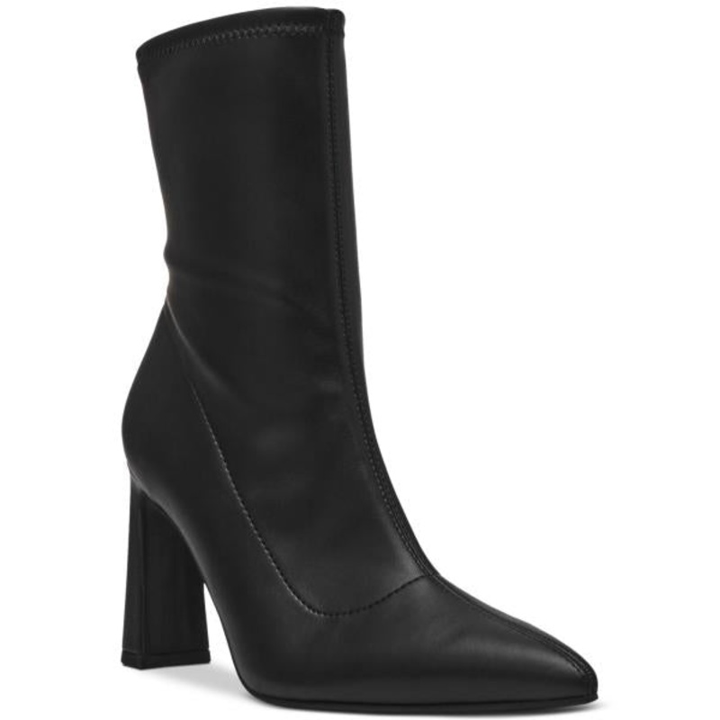 Wild Pair Neptunne Sock Dress Booties – Black Smooth Size 6