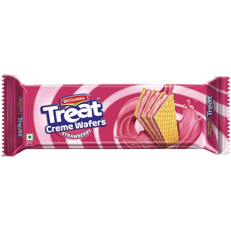 Britannia Treat Creme Wafers Strawberry 75g | Britannia In Lebanon