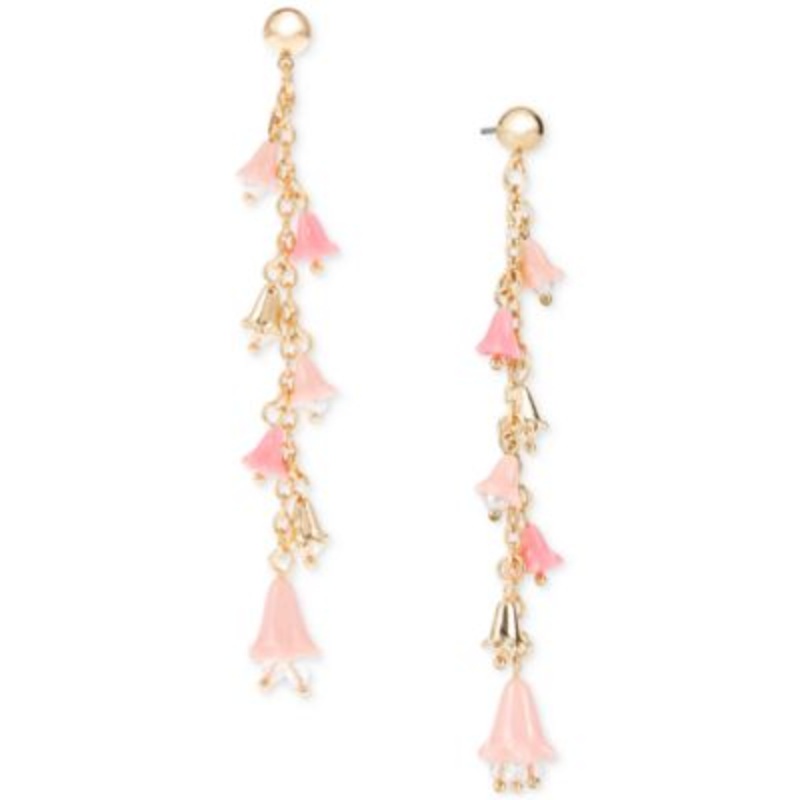 International Concepts Women’s Gold Pink Bell Drop Earring|International Concepts in Lebanon