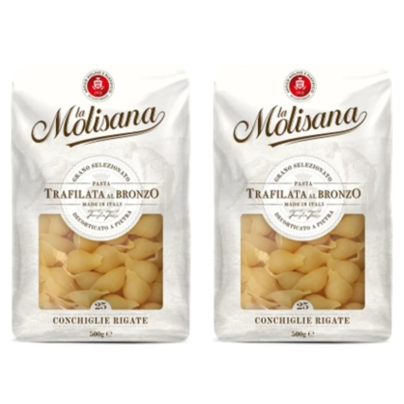 La Molisana Conchiglie Rigate N25 500g x 2 (20% Off) | La Molisana In Lebanon